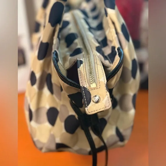 Kate Spade Black and Cream Polka Dot Shoulder Bag - Picture 4 of 12
